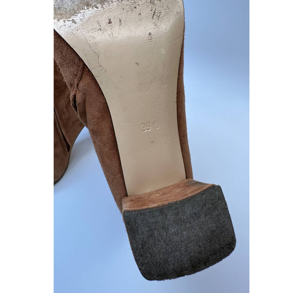 Maryam Nassir Zadeh Agnes Auburn Suede Zip Up Ankle Boots Size 39.5 EU EUC - Picture 11 of 16